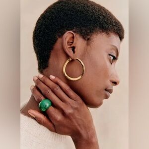 SÉZANE Clarisse Gold Hoop Earrings